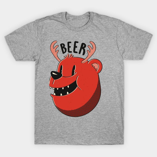 Beer Bear and Deer T-Shirt by Gigi's Shop